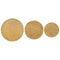 vidaXL Coffee Table 3 pcs Golden Engineered Wood