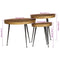 vidaXL Coffee Table 3 pcs Golden Engineered Wood