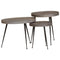 vidaXL Coffee Table 3 pcs Silver Engineered Wood
