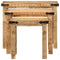 vidaXL Nesting Side Tables 3 pcs Solid Rough Wood Mango
