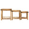 vidaXL Nesting Side Tables 3 pcs Solid Rough Wood Mango