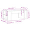 vidaXL Coffee Table White 102x55x42 cm Engineered Wood