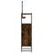 vidaXL 3 Piece Bathroom Cabinet Set Smoked Oak Engineered Wood