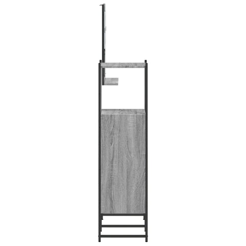 vidaXL 3 Piece Bathroom Cabinet Set Grey Sonoma Engineered Wood
