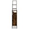 vidaXL 4 Piece Bathroom Cabinet Set Smoked Oak Engineered Wood