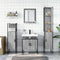 vidaXL 4 Piece Bathroom Cabinet Set Grey Sonoma Engineered Wood