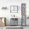 vidaXL 3 Piece Bathroom Furniture Set Grey Sonoma Engineered Wood