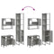 vidaXL 3 Piece Bathroom Furniture Set Grey Sonoma Engineered Wood