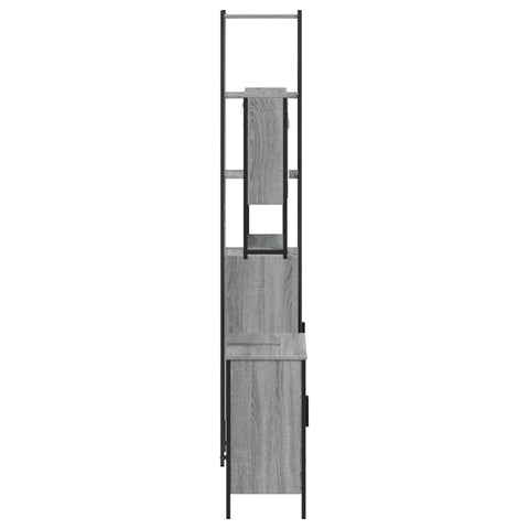 vidaXL 3 Piece Bathroom Furniture Set Grey Sonoma Engineered Wood