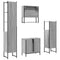 vidaXL 4 Piece Bathroom Furniture Set Grey Sonoma Engineered Wood
