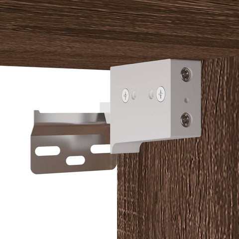 vidaXL 4 Piece Bathroom Furniture Set Brown Oak Engineered Wood