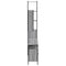 vidaXL 4 Piece Bathroom Cabinet Set Grey Sonoma Engineered Wood