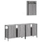 vidaXL 3 Piece Bathroom Furniture Set Grey Sonoma Engineered Wood