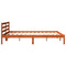 vidaXL Bed Frame without Mattress Wax Brown 200x200 cm Solid Wood Pine