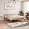 vidaXL Bed Frame without Mattress Wax Brown 200x200 cm Solid Wood Pine