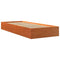 vidaXL Bed Frame without Mattress Wax Brown 90x190 cm Single Solid Wood Pine