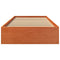 vidaXL Bed Frame without Mattress Wax Brown 90x190 cm Single Solid Wood Pine