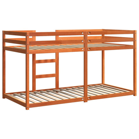 vidaXL Bunk Bed without Mattress Wax Brown 80x200 cm Solid Wood Pine