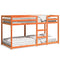 vidaXL Bunk Bed without Mattress Wax Brown 90x200 cm Solid Wood Pine
