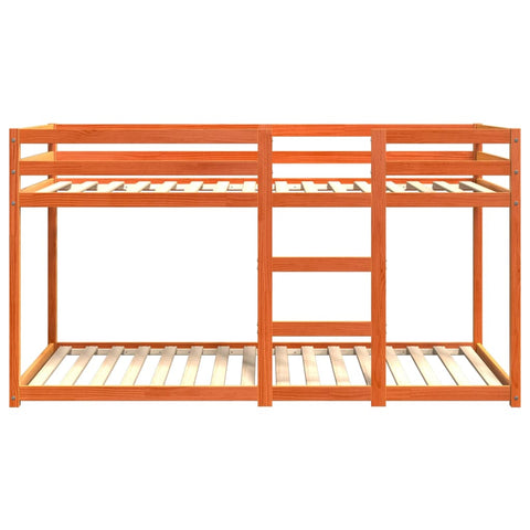 vidaXL Bunk Bed without Mattress Wax Brown 90x200 cm Solid Wood Pine