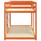 vidaXL Bunk Bed without Mattress Wax Brown 90x200 cm Solid Wood Pine