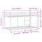 vidaXL Bunk Bed without Mattress Wax Brown 90x200 cm Solid Wood Pine