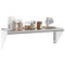 vidaXL Wall Shelf 100x30x31 cm Silver Stainless Steel
