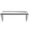 vidaXL Wall Shelf 75x45x31 cm Silver Stainless Steel