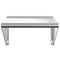 vidaXL Wall Shelf 50x45x31 cm Silver Stainless Steel
