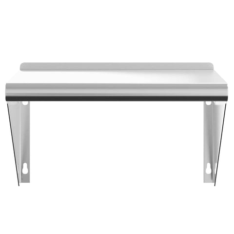 vidaXL Wall Shelf 50x30x31 cm Silver Stainless Steel
