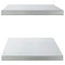 vidaXL Wall Shelves 2 pcs 100x40x3 cm Silver Stainless Steel