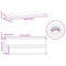 vidaXL Wall Shelves 2 pcs 100x40x3 cm Silver Stainless Steel