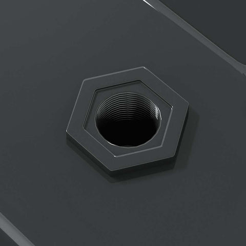 vidaXL Wall Shelves 2 pcs 100x30x3 cm Black Stainless Steel