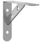 vidaXL Shelf Brackets 4 pcs 15x2.5x11.5 cm Silver Stainless Steel