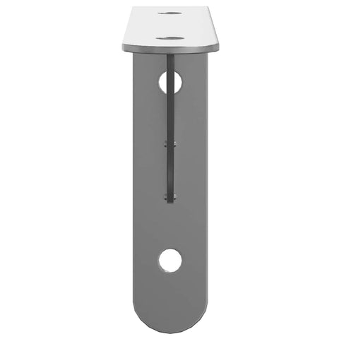 vidaXL Shelf Brackets 4 pcs 15x2.5x11.5 cm Silver Stainless Steel