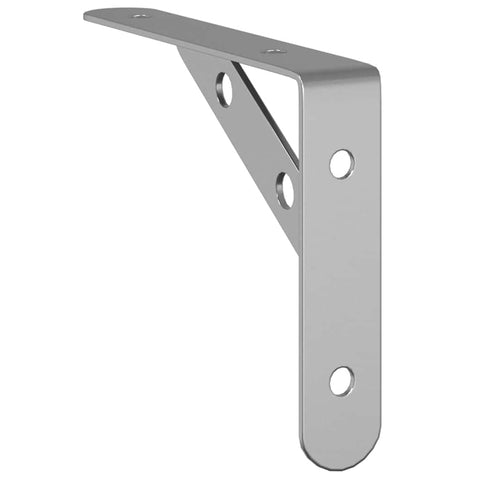vidaXL Shelf Brackets 4 pcs 15x2.5x11.5 cm Silver Stainless Steel