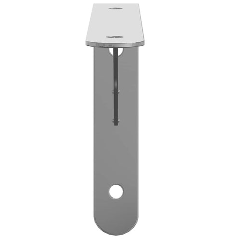 vidaXL Shelf Brackets 4 pcs 20x2.5x14 cm Silver Stainless Steel