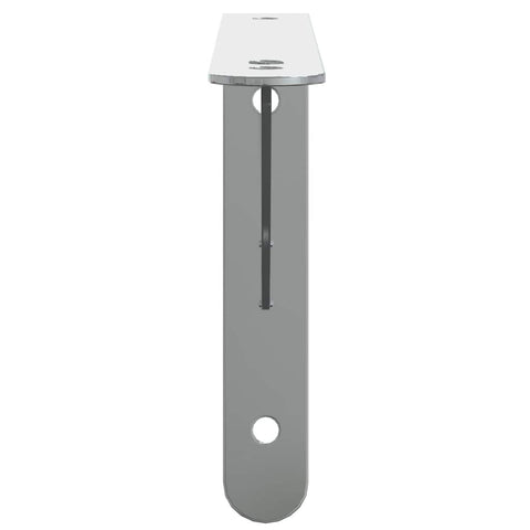 vidaXL Shelf Brackets 4 pcs 23.5x2.5x15.5 cm Silver Stainless Steel