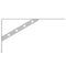 vidaXL Shelf Brackets 4 pcs 30x2.5x15.5 cm Silver Stainless Steel