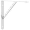 vidaXL Shelf Brackets 4 pcs 40x2.5x25 cm Silver Stainless Steel