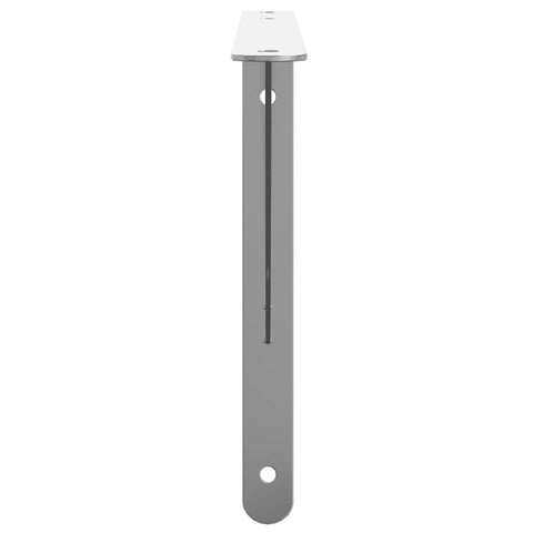 vidaXL Shelf Brackets 4 pcs 40x2.5x25 cm Silver Stainless Steel