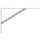 vidaXL Shelf Brackets 4 pcs 40x2.5x25 cm Silver Stainless Steel