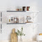 vidaXL Shelf Brackets 4 pcs 40x2.5x25 cm Silver Stainless Steel