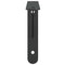 vidaXL Shelf Brackets 4 pcs 23.5x2.5x15.5 cm Black Stainless Steel