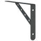 vidaXL Shelf Brackets 4 pcs 30x2.5x15.5 cm Black Stainless Steel