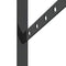 vidaXL Shelf Brackets 4 pcs 30x2.5x15.5 cm Black Stainless Steel