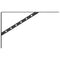 vidaXL Shelf Brackets 4 pcs 40x2.5x25 cm Black Stainless Steel