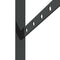 vidaXL Shelf Brackets 4 pcs 40x2.5x25 cm Black Stainless Steel