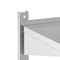 vidaXL 2-Tier Wall Shelf 100x40x60 cm Silver Stainless Steel