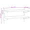 vidaXL 2-Tier Wall Shelf 100x40x60 cm Silver Stainless Steel